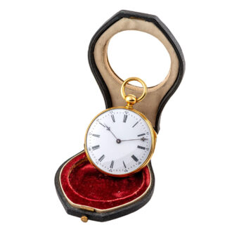 Swiss gold minute repeating lever pocket watch Circa 1856