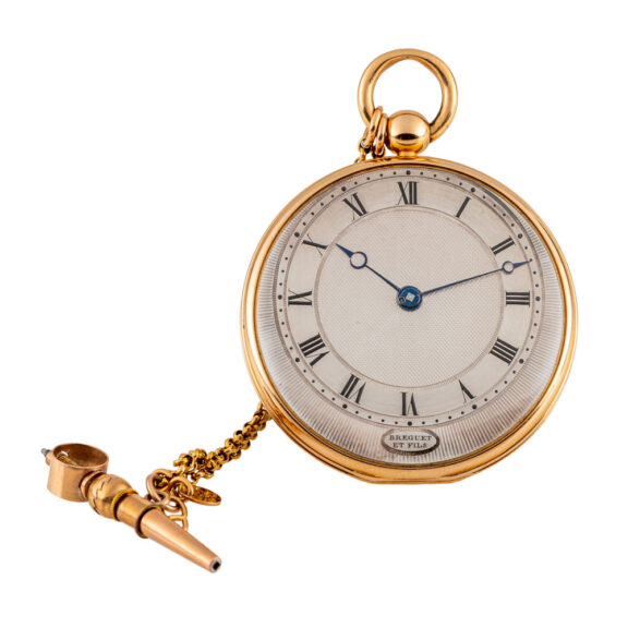Thin French 20 Carat gold open faced cylinder watch Circa 1812 Thin French 20 Carat gold open faced cylinder watch Circa 1812
