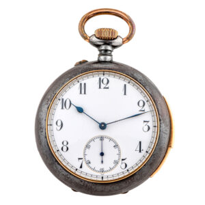 Fine, rare gunmetal and gold minute repeating lever Circa 1890