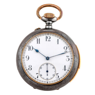 Fine, rare gunmetal and gold minute repeating lever Circa 1890