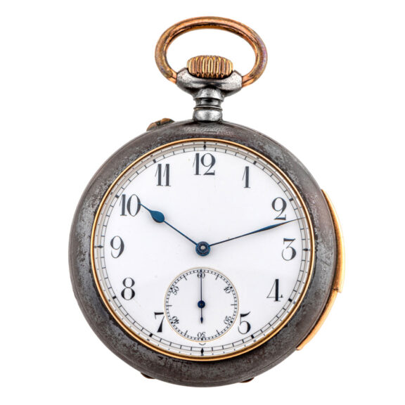 Fine, rare gunmetal and gold minute repeating lever Circa 1890
