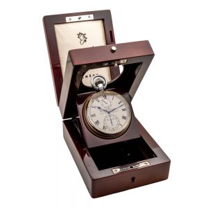 Swiss silver deck watch with 52h power reserve Circa 1930