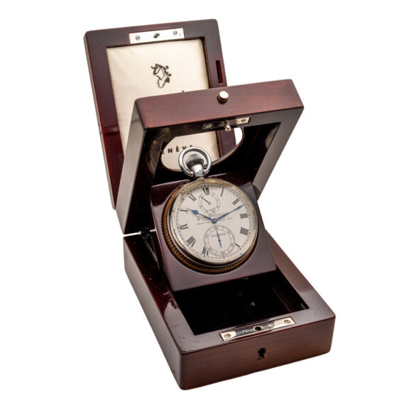 Swiss silver deck watch with 52h power reserve Circa 1930 Swiss silver deck watch with 52h power reserve Circa 1930