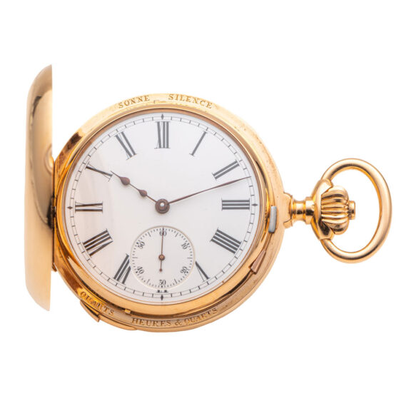 Gold hunting cased minute repeating clockwatch Circa 1890