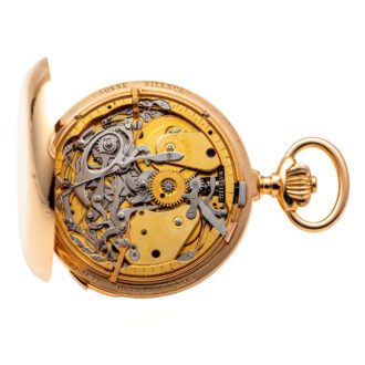 Gold hunting cased minute repeating clockwatch Circa 1890