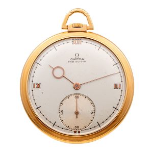 Swiss rose gold open faced Art Deco lever watch Circa 1930