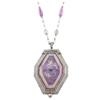 Exceptionally fine French octagonal pendant watch Circa 1908