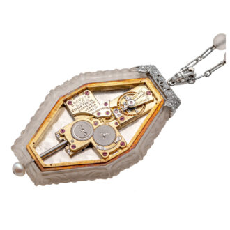 Exceptionally fine French octagonal pendant watch Circa 1908