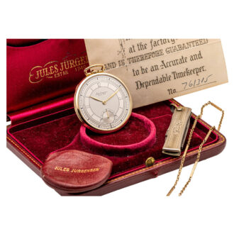 Very fine Swiss gold plated open faced lever watch Circa 1935 Very fine Swiss gold plated open faced lever watch Circa 1935