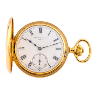 Swiss gold half hunting cased lever pocket watch Circa 1905