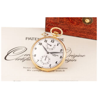 Rare Swiss gold lever with power reserve indication Circa 2009