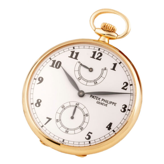 Rare Swiss gold lever with power reserve indication Circa 2009