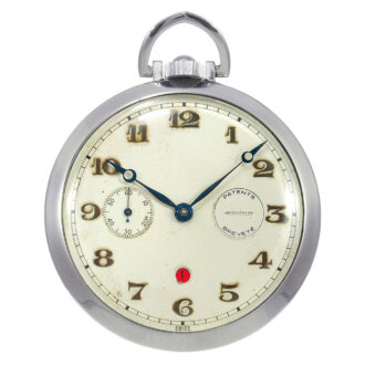 Swiss stainless steel eight day going dress watch Circa 1937