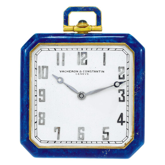 Swiss square Art Deco keyless lever dress watch Circa 1927
