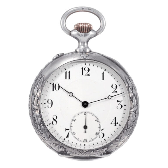 Swiss lever with niëllo-silver silver-gilt watch chain Circa 190 Swiss lever with niëllo-silver silver-gilt watch chain Circa 190