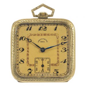 Elegant Swiss square shaped lever dress watch Circa 1925