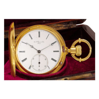 Swiss hunting-cased lever for the American market Circa 1890
