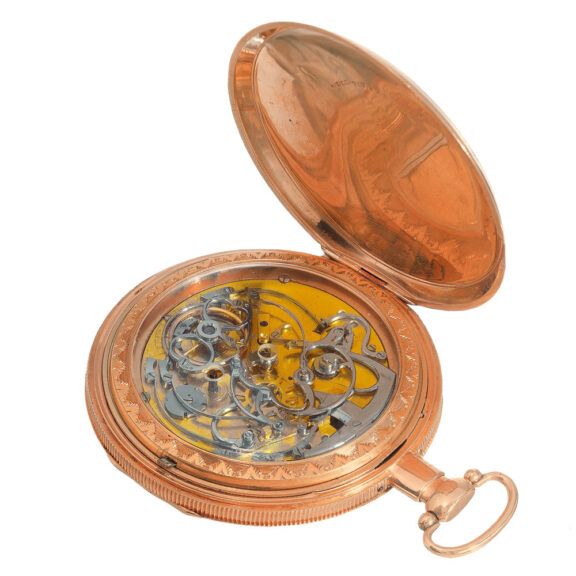 Swiss rose gold quarter repeating cylinder watch Circa 1820 Swiss rose gold quarter repeating cylinder watch Circa 1820
