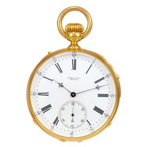 Swiss 18k gold repeating lever demi chronometre Circa 1870