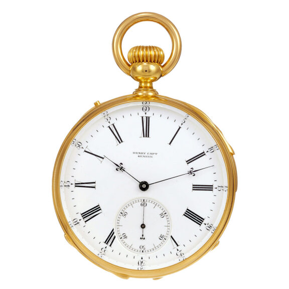 Swiss 18k gold repeating lever demi chronometre Circa 1870 Swiss 18k gold repeating lever demi chronometre Circa 1870