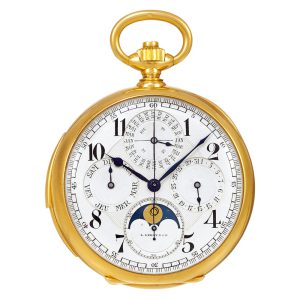 Swiss gold minute repeating complicated watch Circa 1910