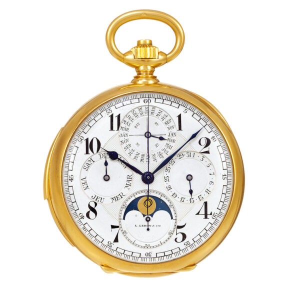 Swiss gold minute repeating complicated watch Circa 1910 Swiss gold minute repeating complicated watch Circa 1910