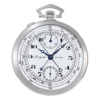 Swiss gold Art Deco split seconds chronograph Circa 1929