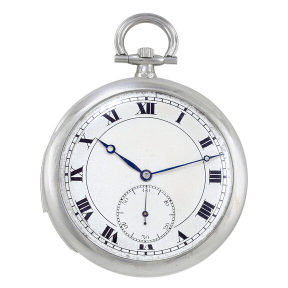 Thin Swiss platinum repeating lever dress watch Circa 1930
