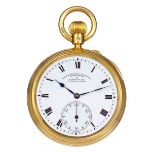 Possibly unique English gold chronometer Circa 1882-1883