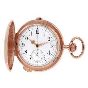 Swiss gold quarter repeating lever chronograph Circa 1885