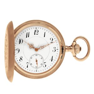 German 14k gold hunting cased lever dress watch Circa 1905