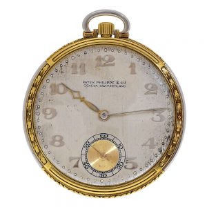 Swiss platinum and 18k gold Art Deco dress watch Circa 1925