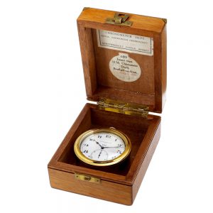 Swiss silver chronometer with GuillSwiss silver chronometer with Guillaume balance Circa 1942ume balance Circa 1942