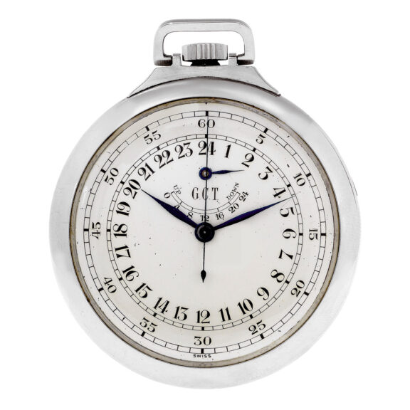 Swiss 24h dial antimagnetic center seconds lever Circa 1940