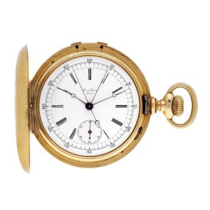 Swiss hunting-cased split-seconds chronograph Circa 1880
