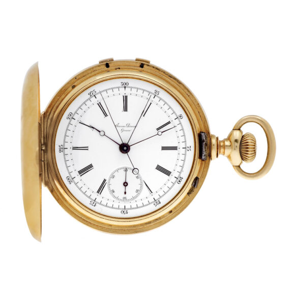 Swiss hunting-cased split-seconds chronograph Circa 1880