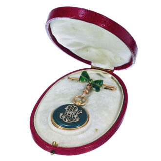 Fine French pendant watch with matching brooch Circa 1860