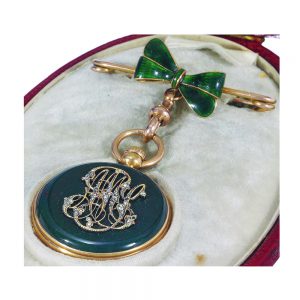 Fine French pendant watch with matching brooch Circa 1860
