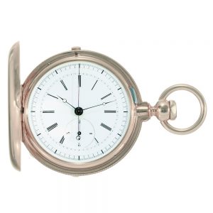 Early Swiss gold independent true chronograph Circa 1860