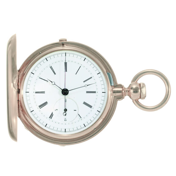 Early Swiss gold independent true chronograph Circa 1860