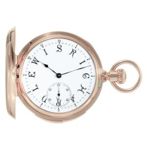 Swiss rose gold repeating lever with à legende dial Circa 1882