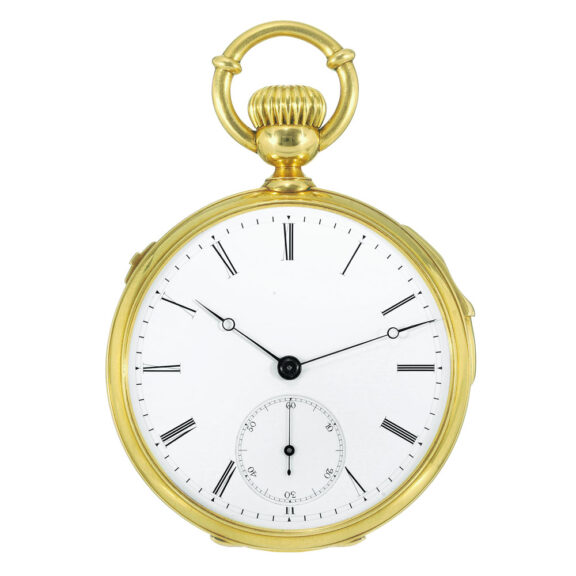 Possibly unique Swiss five minute quarter repeater Circa 1860