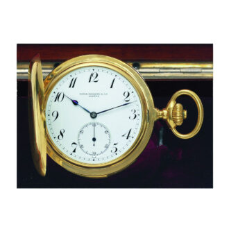 Large Swiss 18k gold hunting case repeating lever Ccirca 1910