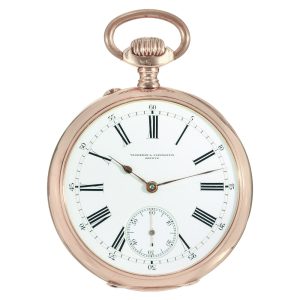 Fine Swiss 18 carat gold open faced lever watch Circa 1910
