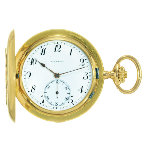 Swiss gold carillon Grande Sonnerie clockwatch Circa 1910