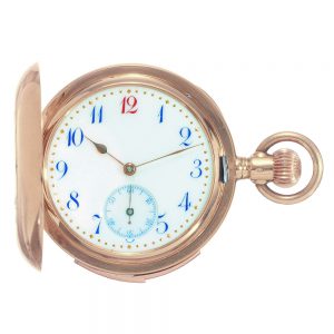 Swiss gold repeating miniature lever pendant watch Circa 1900