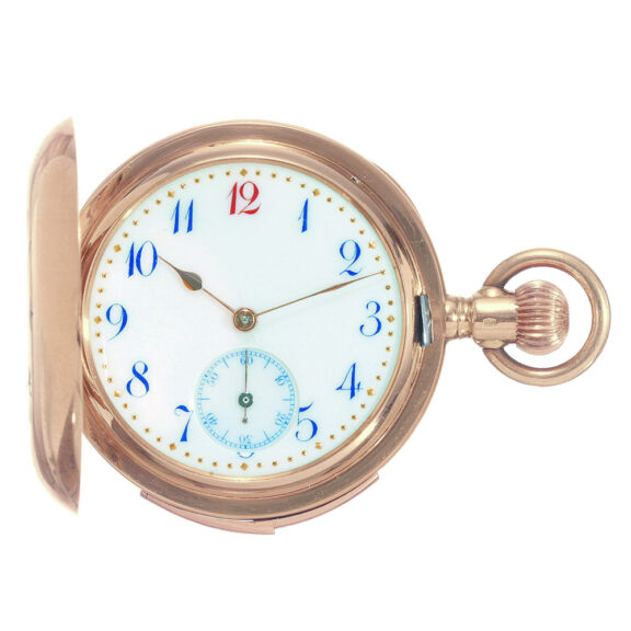 Swiss gold repeating miniature lever pendant watch Circa 1900