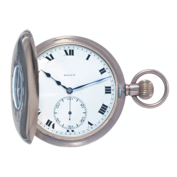 Swiss 9k gold half hunting cased lever watch Circa 1920-1921