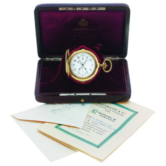 Italian gold repeating split seconds chronograph Circa 1910