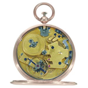 English rose gold quarter repeating cylinder watch Circa 1815